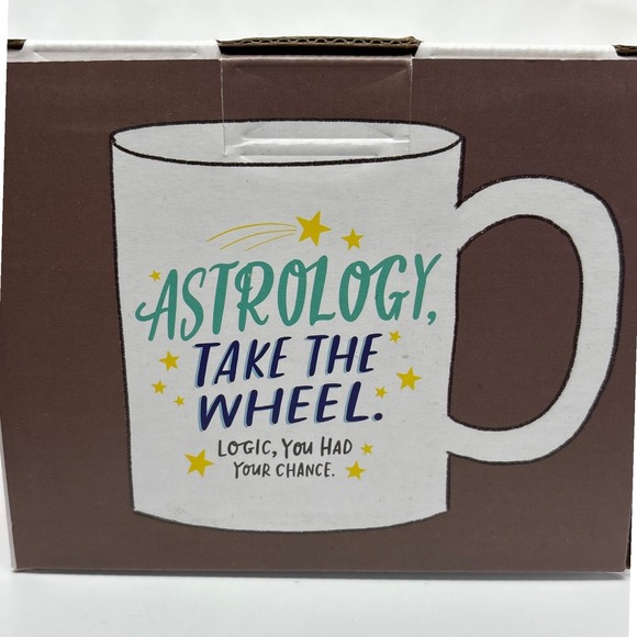 Emily McDowell Studio Astrology Take The Wheel 11oz Ceramic Mug New BFF Birthday - Picture 7 of 7